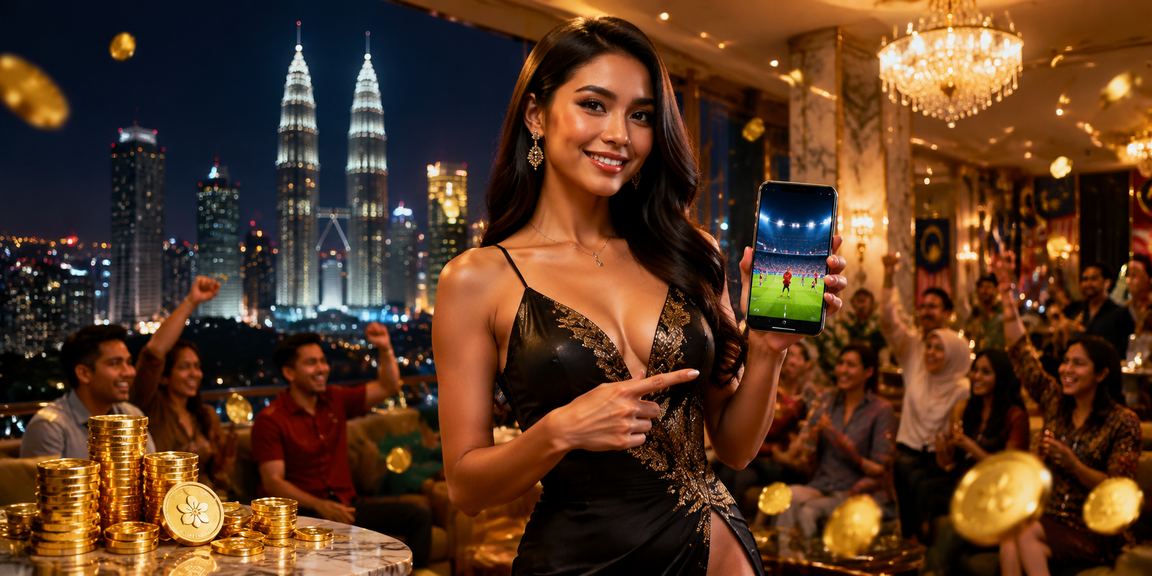 Pengguna mengakses platform rempit33 melalui telefon pintar di Petaling Jaya dengan antara muka Bahasa Melayu